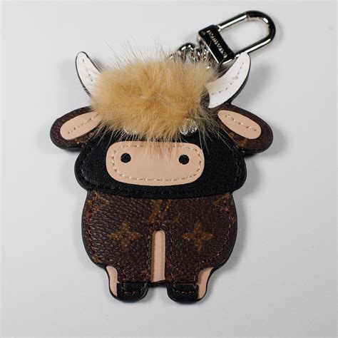 louis vuitton cow keychain.